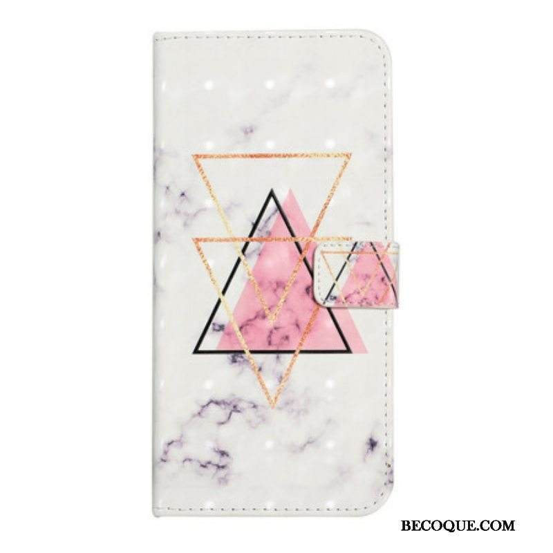 Nahkakotelo Samsung Galaxy S21 FE Paljettikolmio