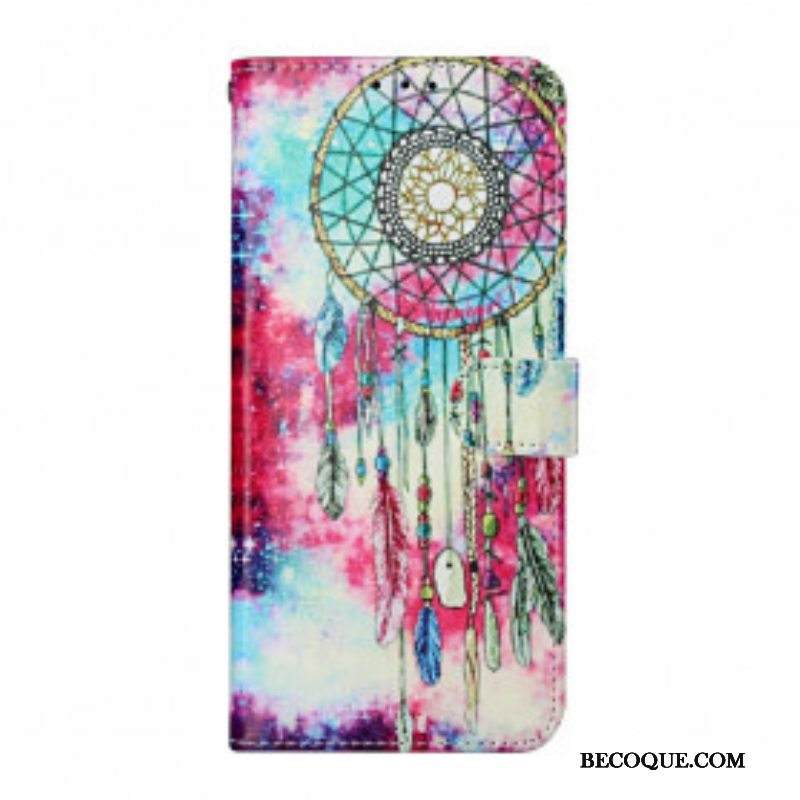 Nahkakotelo Samsung Galaxy S21 Ultra 5G Dreamcatcher -tyyli