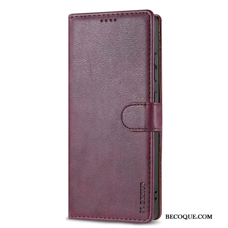 Nahkakotelo Samsung Galaxy S25 5g Edge N.bekus Vintage -tyylinen