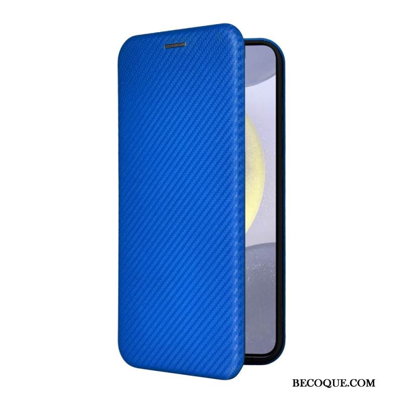 Nahkakotelo Samsung Galaxy S25 Fe Hiilikuitu