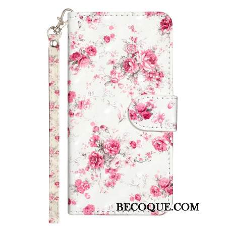 Nahkakotelo Samsung Galaxy S25 Fe Ruusut Ja Nauha