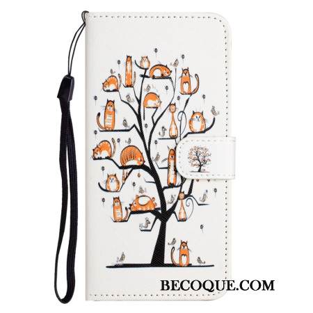 Nahkakotelo Samsung Galaxy S26 Kissat Ja Puu