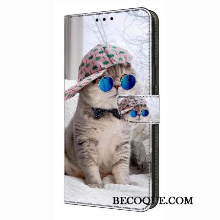 Nahkakotelo Samsung Galaxy S26 Plus Kissa Hatussa