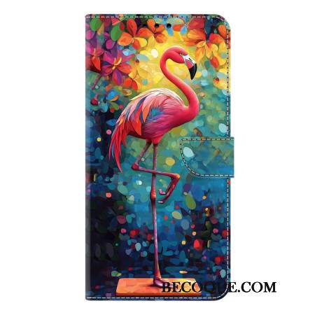 Nahkakotelo Samsung Galaxy S26 Plus Taideflamingo