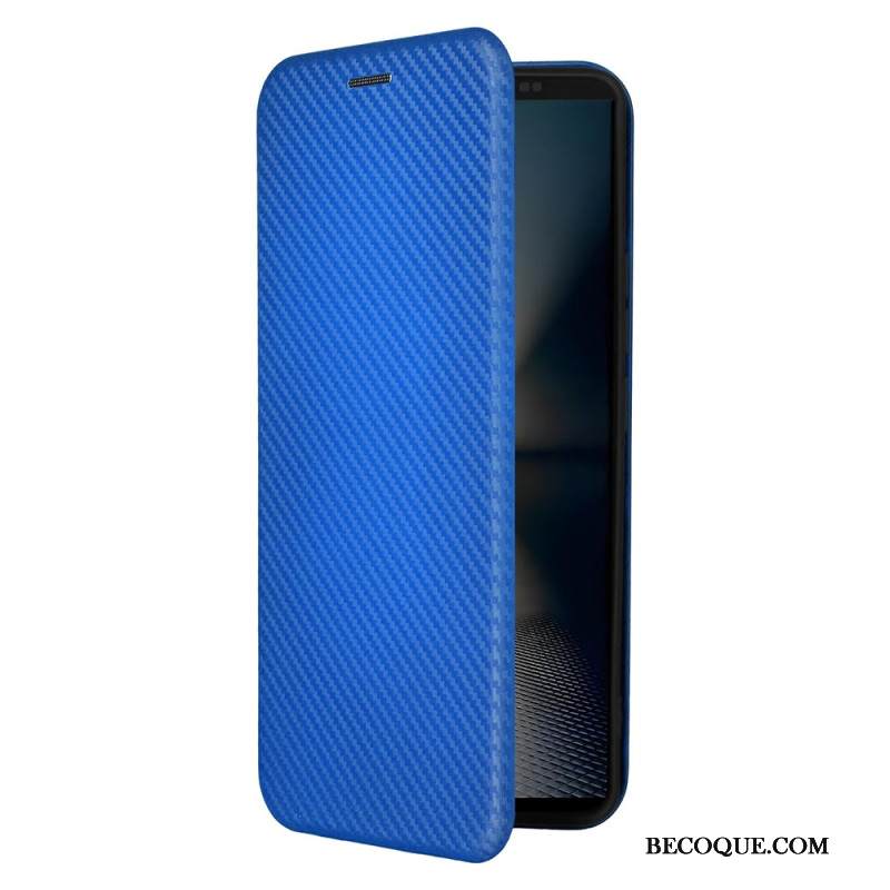 Nahkakotelo Sony Xperia 1 Vii Hiilikuitu