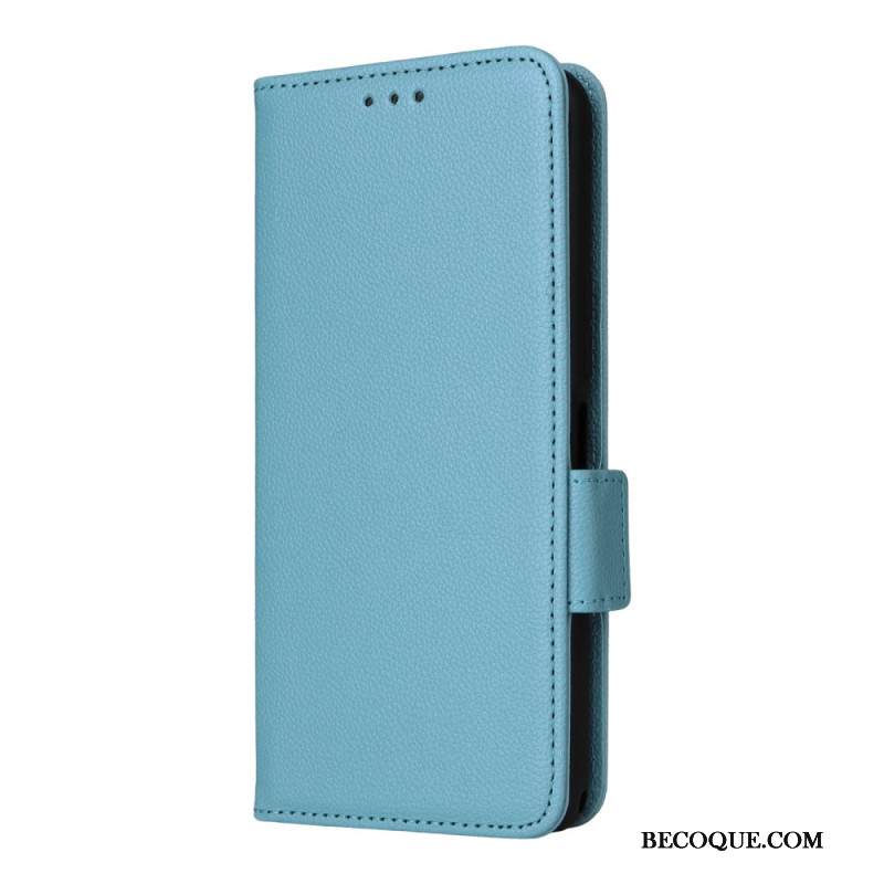 Nahkakotelo Sony Xperia 1 Vii Litsikuvio Hihnalla