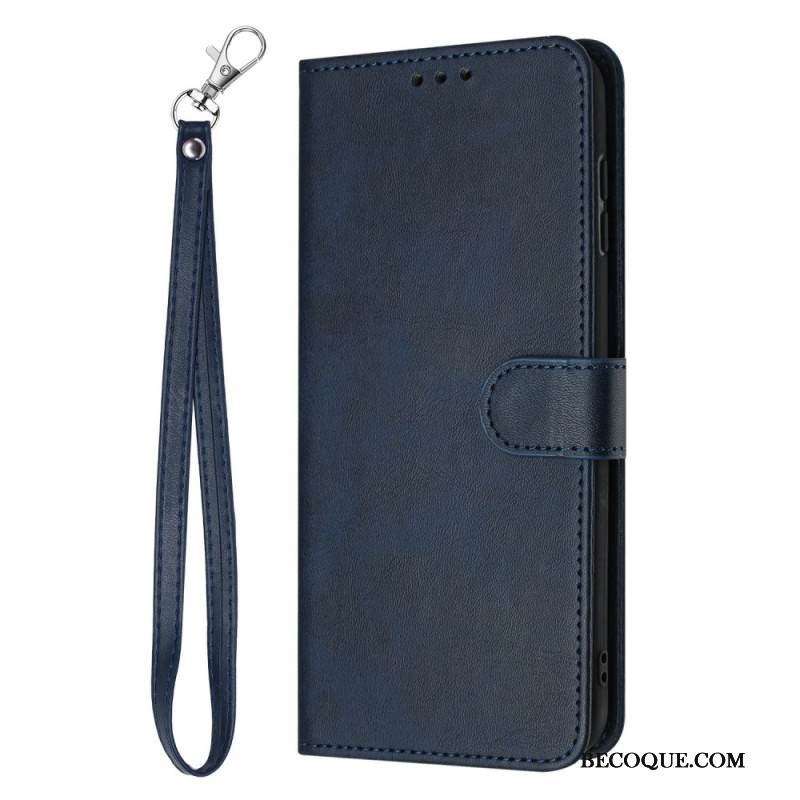 Nahkakotelo Sony Xperia 1 Vii Nahkakuvio Hihnalla