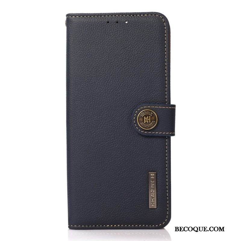 Nahkakotelo Sony Xperia 10 IV Khazneh Rfid Aitoa Nahkaa