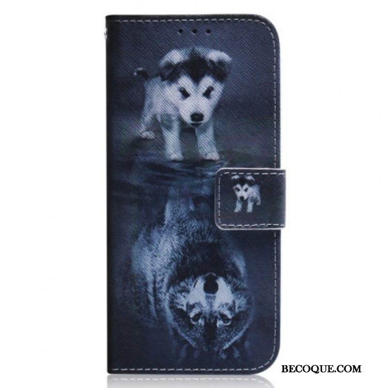 Nahkakotelo Xiaomi 12 Pro Koiran Unelma