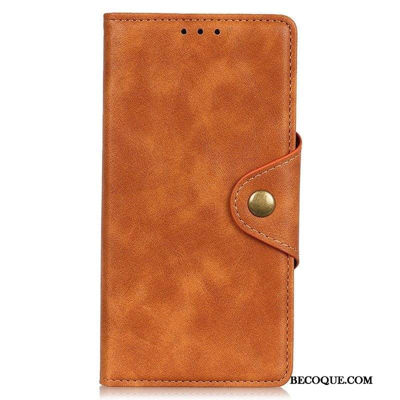 Nahkakotelo Xiaomi 12T / 12T Pro Magneettinen Keinonahkainen Painike