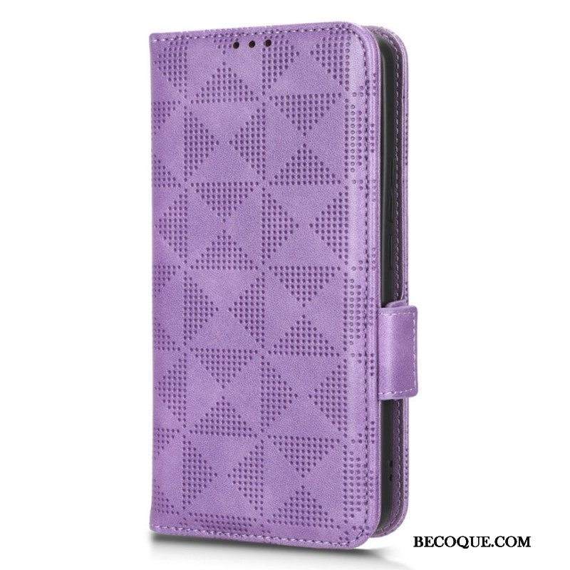 Nahkakotelo Xiaomi 12T / 12T Pro Retro-tyyliset Kolmiot