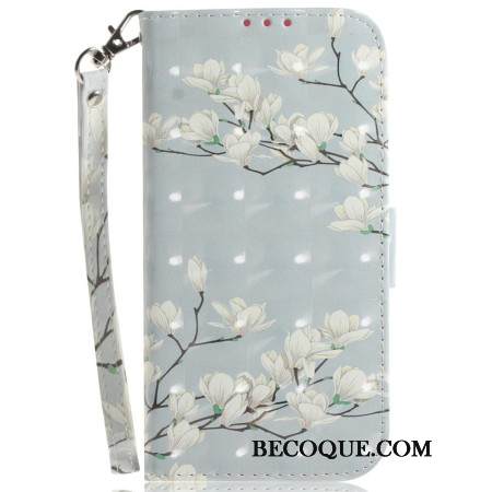 Nahkakotelo Xiaomi 15 Ultra Magnolia Ja Nauha