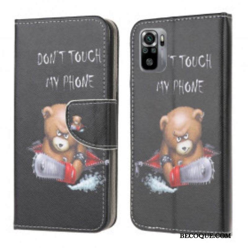 Nahkakotelo Xiaomi Redmi Note 10 / 10S Vaarallinen Karhu | mykuoret.com Nahkakotelo Xiaomi Redmi Note 10 / 10S Vaarallinen Karhu