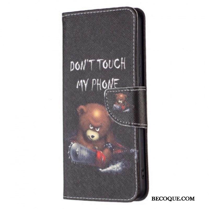Nahkakotelo Xiaomi Redmi Note 11 Pro Plus 5G Vaarallinen Karhu