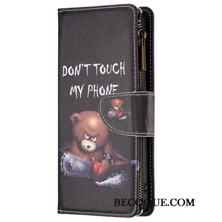 Nahkakotelo Xiaomi Redmi Note 13 Pro 4g Vaarallinen Karhulompakko Hihnalla Nahkakotelo Xiaomi Redmi Note 13 Pro 4g Vaarallinen Karhulompakko Hihnalla