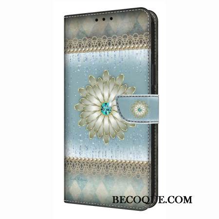 Nahkakotelo Xiaomi Redmi Note 14 Pro 4g Retro Kukkakuvio