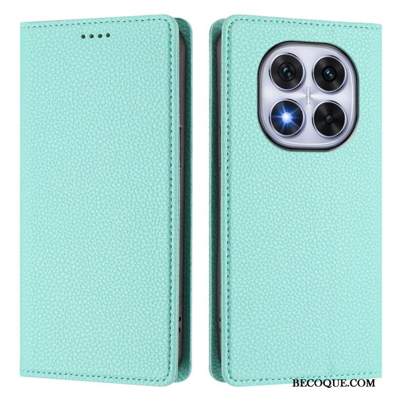 Nahkakotelo Xiaomi Redmi Note 14 Pro 5g Teksturoitu Rfid Suojakuori