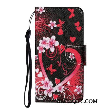 Nahkakotelo Xiaomi Redmi Note 14 Pro Plus 5g Punainen Sydän