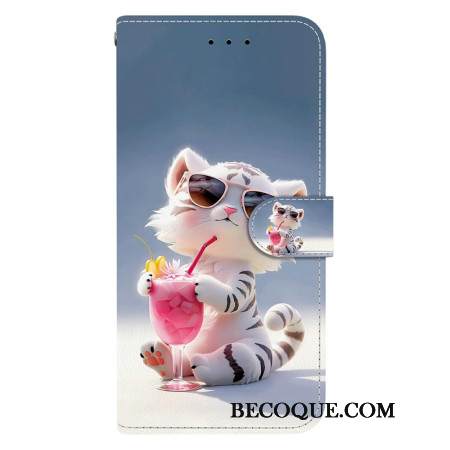 Nahkakotelo Xiaomi Redmi Note 14s Tiikerikuvio