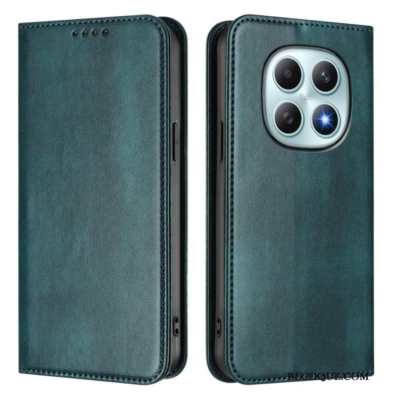 Nahkakotelo Xiaomi Redmi Note 15 5g Retro Rfid-suojauksella