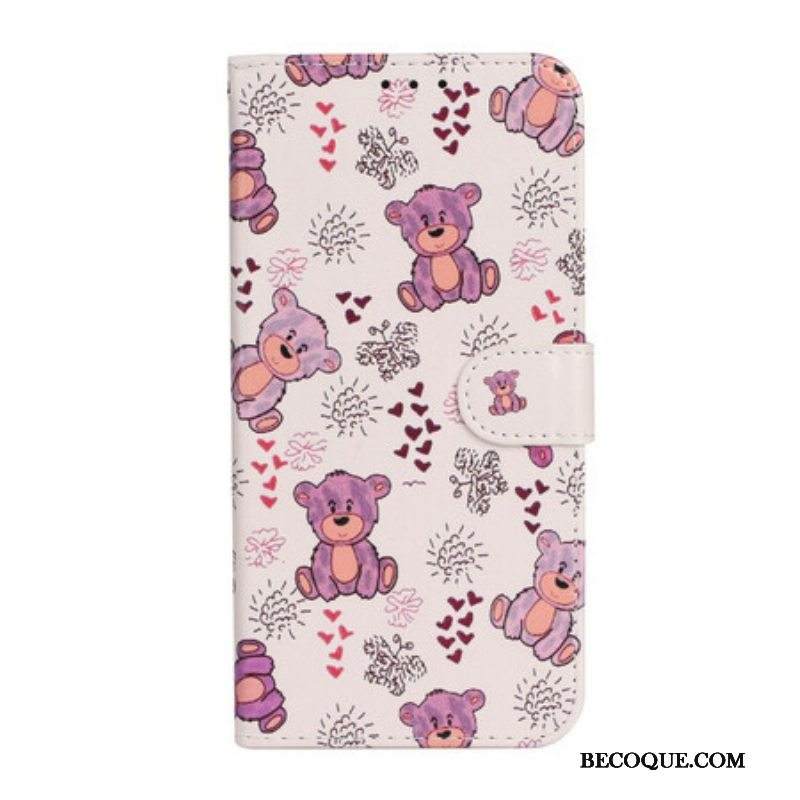 Nahkakotelo iPhone 13 Mini Vain Karhuja