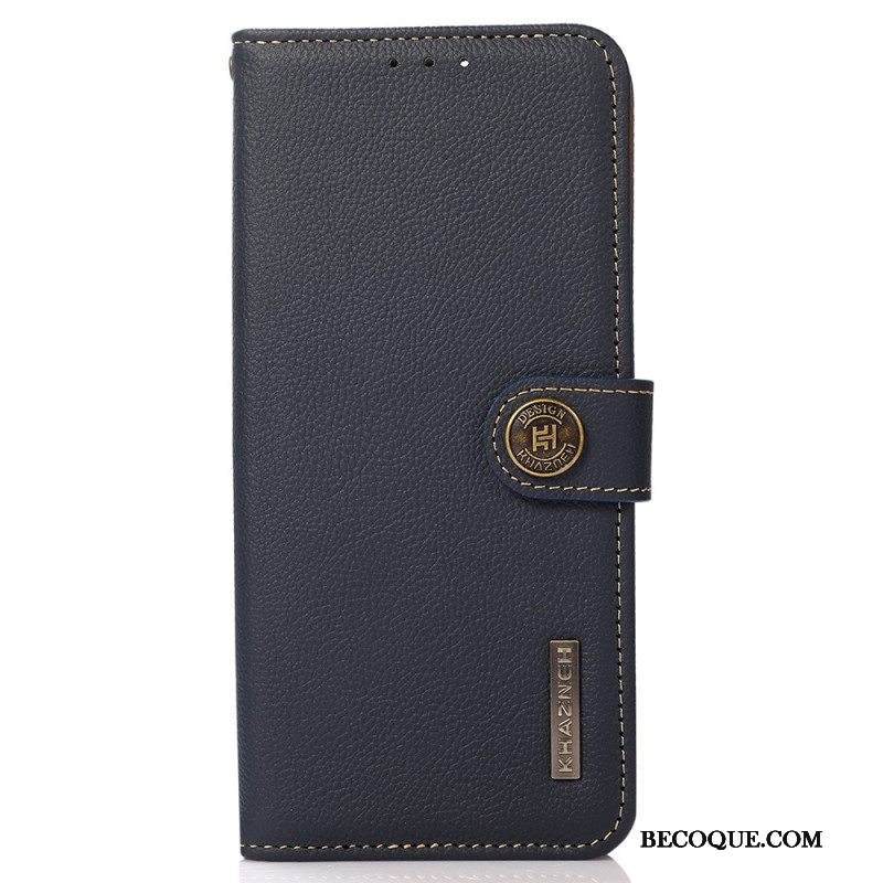 Nahkakotelo iPhone 14 Pro Max Khazneh Rfid Aitoa Nahkaa