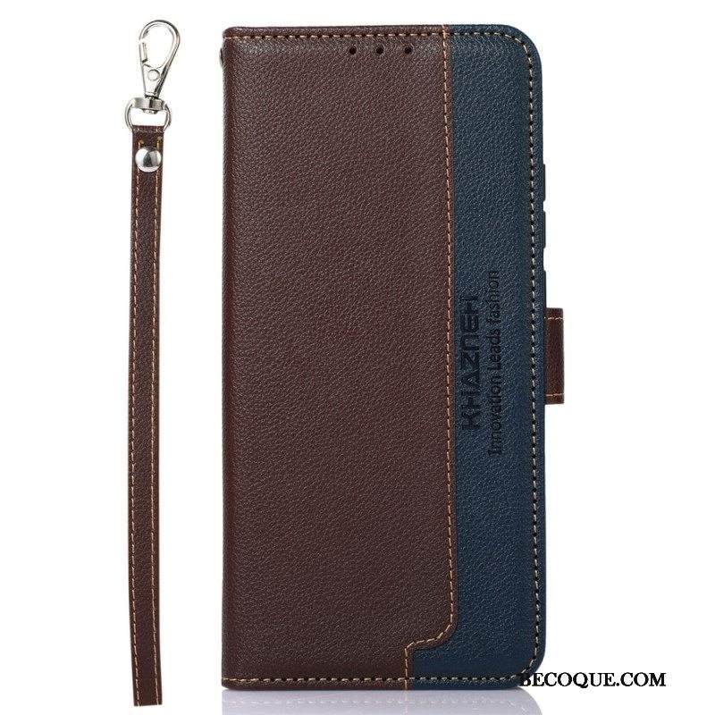 Nahkakotelo iPhone 15 Plus Rfid Khazneh