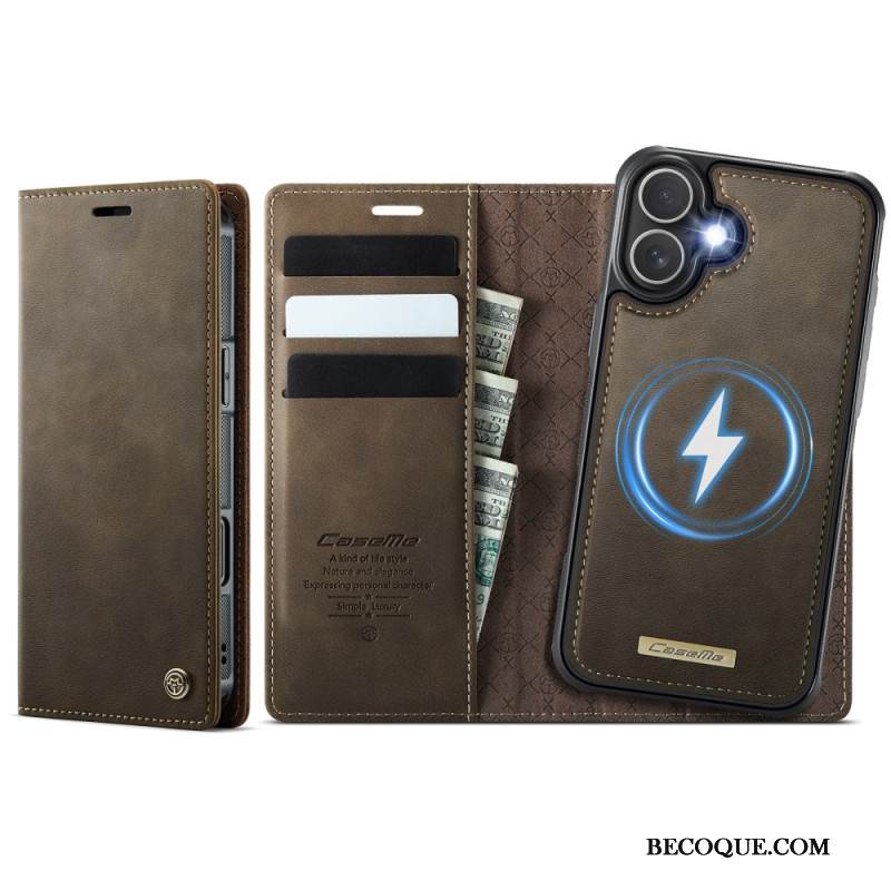 Nahkakotelo iPhone 17 Magsafe-yhteensopiva Irrotettava Kotelo Ja Rfid-suoja