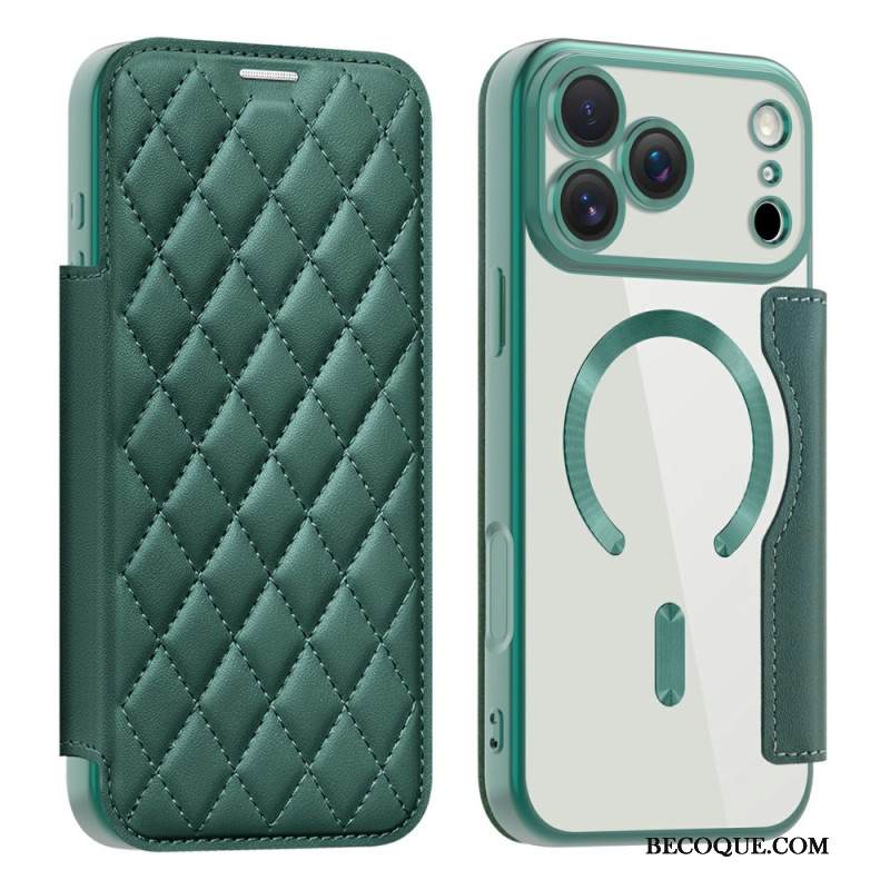 Nahkakotelo iPhone 17 Pro Magsafe-yhteensopiva Tikattu