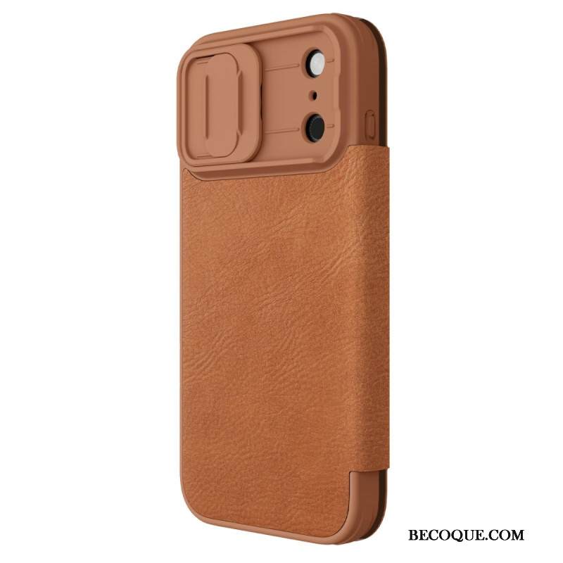 Nahkakotelo iPhone 17 Pro Max Puhelinkuoret Qin Pro -sarja Nillkin