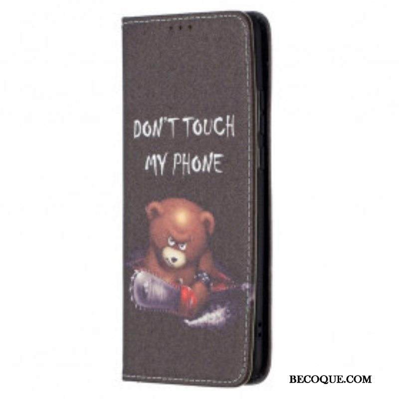 Puhelinkuoret Huawei P50 Pro Kotelot Flip Vaarallinen Karhu