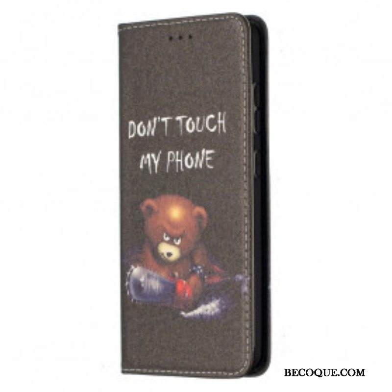 Puhelinkuoret Samsung Galaxy A52 4G / A52 5G / A52s 5G Kotelot Flip Vaarallinen Karhu