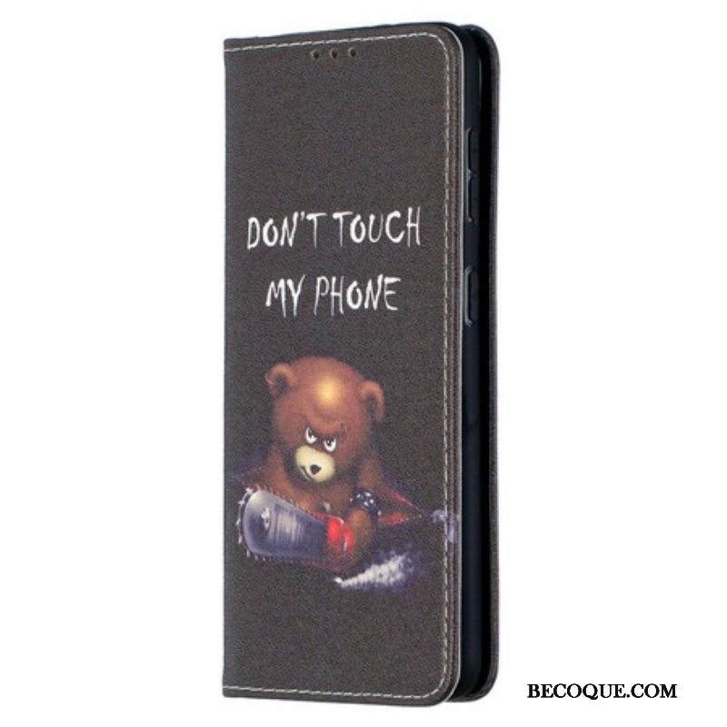 Puhelinkuoret Samsung Galaxy S21 5G Kotelot Flip Vaarallinen Karhu