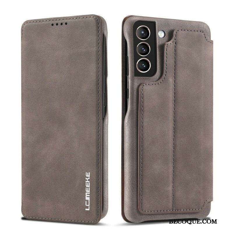 Puhelinkuoret Samsung Galaxy S21 FE Kotelot Flip Lc.imeeke Nahkaefekti