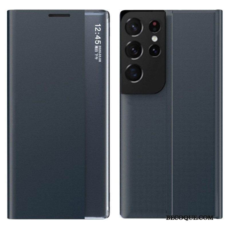 Puhelinkuoret Samsung Galaxy S21 Ultra 5G Faux Leather Texture Kangas