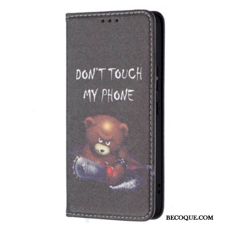 Puhelinkuoret Samsung Galaxy S22 5G Kotelot Flip Vaarallinen Karhu