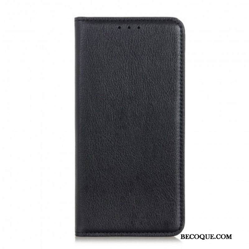 Puhelinkuoret Sony Xperia 5 III Kotelot Flip Single Split Litchin Nahka