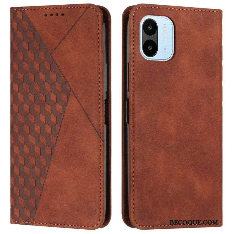 Puhelinkuoret Xiaomi Redmi A1 Kotelot Flip Cubic Style Skin-touch