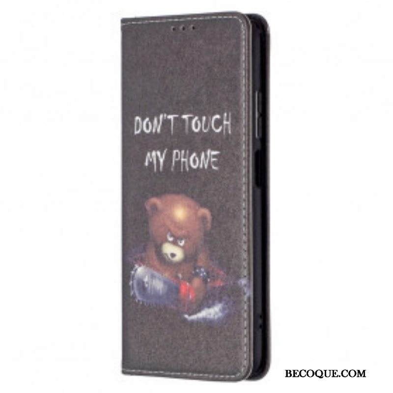 Puhelinkuoret Xiaomi Redmi Note 10 / 10S Kotelot Flip Vaarallinen Karhu