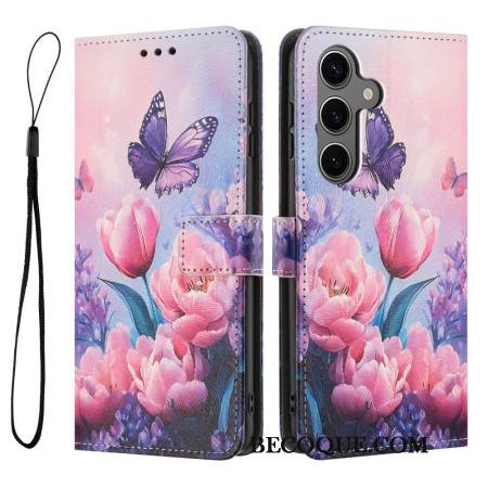 Samsung Galaxy S26 Plus Perhonen Ja Vaaleanpunaiset Kukat