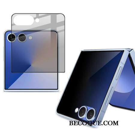 Vakoilunestoinen Karkaistusta Lasisesta Takasuojasta Samsung Galaxy Z Flip 7