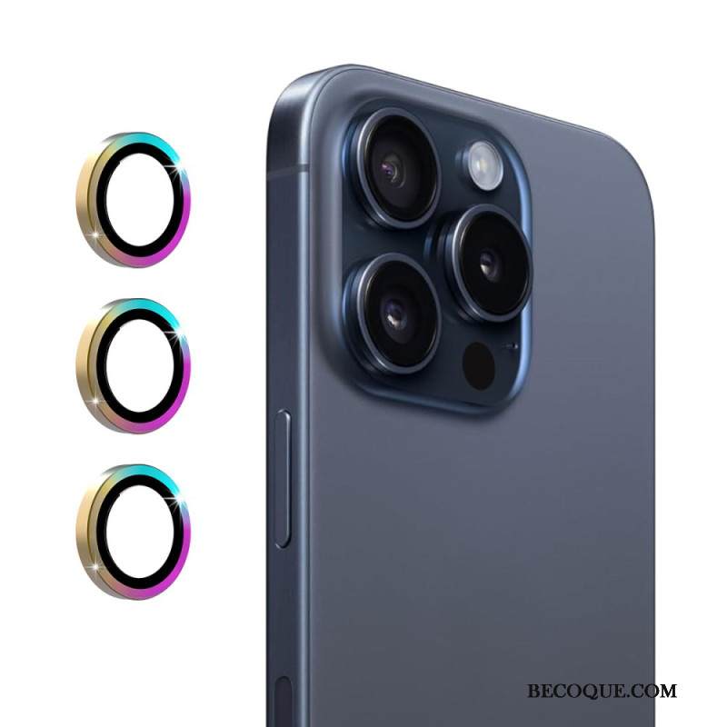 iPhone 16 Pro Enkay Värilliset Renkaat Linssinsuoja iPhone 16 Pro Enkay Värilliset Renkaat Linssinsuoja